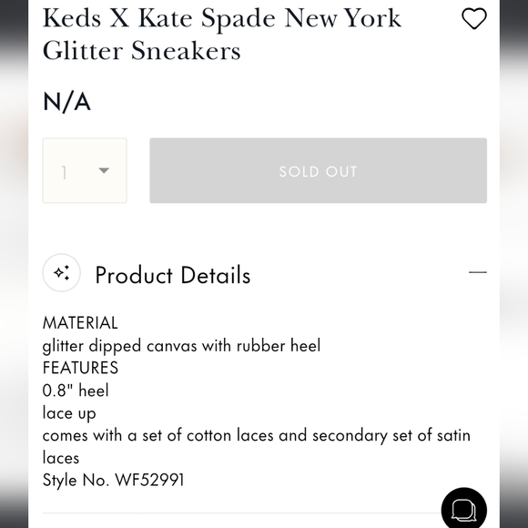 [US6.5] KEDS x KATE SPADE Rose Gold Glitter Sneakers BNIB - Picture 5 of 5